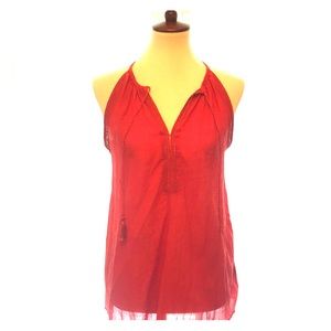 Sleeveless tassel tank